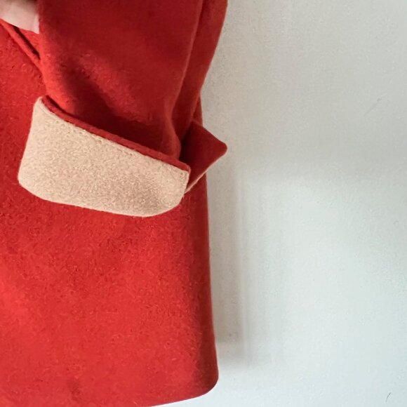 NEW! ETAM Paris manteau de petit ami in Rust Orange colour- Size S - Picture 12 of 16